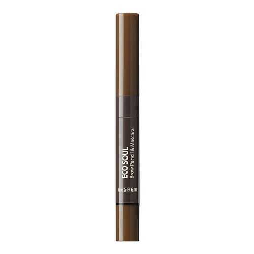 Карандаш для бровей The Saem Eco Soul Brow Pencil & Mascara 02 Natural Brown 2,7 г в Мери Кей