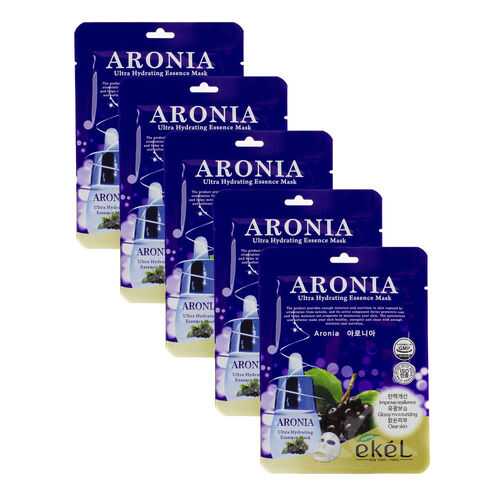 Набор тканевых масок Ekel с Черноплодной рябиной Ultra Hydrating Mask Aronia (5 шт) в Мери Кей