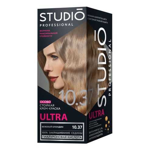 Комплект ULTRA для окрашивания волос STUDIO PROFESSIONAL 10.37 бежевый блондин 2*50+15 мл в Мери Кей