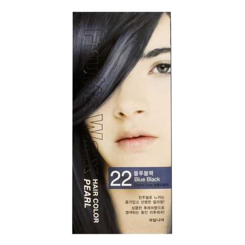 Краска для волос Welcos Fruits Wax Pearl Hair Color 22 Blue Black 60 мл в Мери Кей