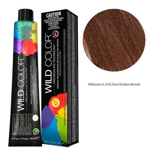 Wildcolor - Стойкая крем-краска Permanent Hair Color 6.3 6G Темно-золотой блонд 180 мл в Мери Кей