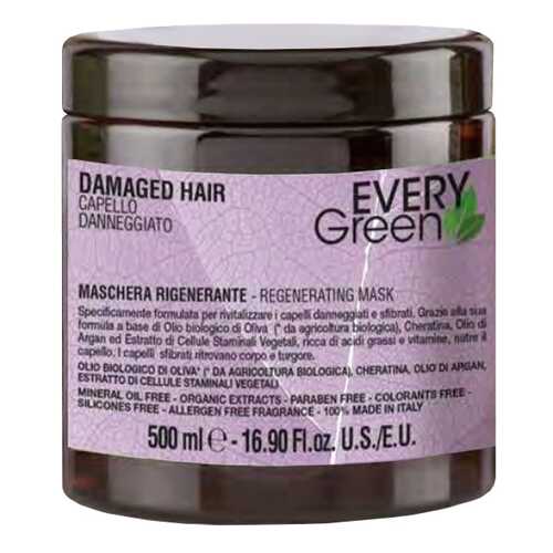 Маска для волос Dikson Every Green Damaged Hair Mashera Rigenerante 500 мл в Мери Кей